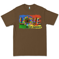 Cacao sunflower love autism awareness Premium Tee - BarkalooDesign