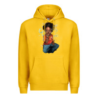 Lemon Afro black boy Premium Hoodie - HowdyJamesFarm