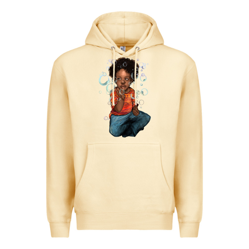Afro Black Boy Premium Hoodie by HowdyJamesFarm | Teevron