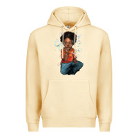 Pina Colada Afro black boy Premium Hoodie - HowdyJamesFarm