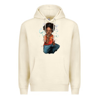 Sandshell Afro black boy Premium Hoodie - HowdyJamesFarm