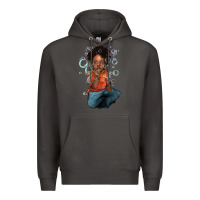 Smoke Afro black boy Premium Hoodie - HowdyJamesFarm