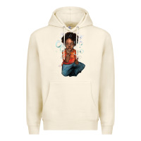 Tofu Afro black boy Premium Hoodie - HowdyJamesFarm
