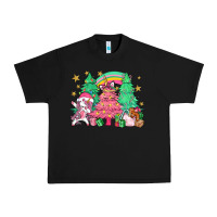 Black Unicorn Christmas trees Urban Heavy Tee - NancyCooperArtShop