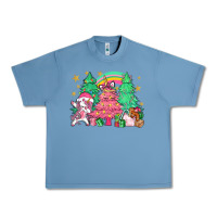 Pebble Blue Unicorn Christmas trees Urban Heavy Tee - NancyCooperArtShop