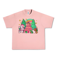 Salmon Unicorn Christmas trees Urban Heavy Tee - NancyCooperArtShop