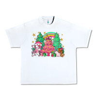 White Unicorn Christmas trees Urban Heavy Tee - NancyCooperArtShop