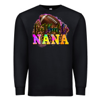 Black football nana Premium Sweatshirt - OliviaCreatesArt