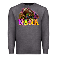 Charcoal Heather football nana Premium Sweatshirt - OliviaCreatesArt