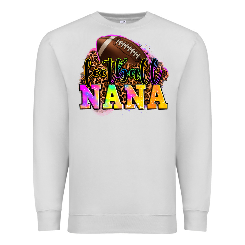 Football Nana Premium Sweatshirt by OliviaCreatesArt | Teevron
