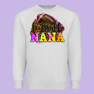 Football Nana Premium Sweatshirt Designed By Oliviacreatesart