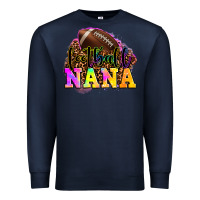 Navy football nana Premium Sweatshirt - OliviaCreatesArt