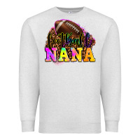 Oatmeal Heather football nana Premium Sweatshirt - OliviaCreatesArt