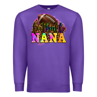 Purple football nana Premium Sweatshirt - OliviaCreatesArt