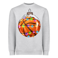 Heather Grey Christmas Basketball Heavyweight Sweatshirt - RanaPortraitStore