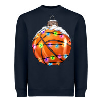 Navy Christmas Basketball Heavyweight Sweatshirt - RanaPortraitStore