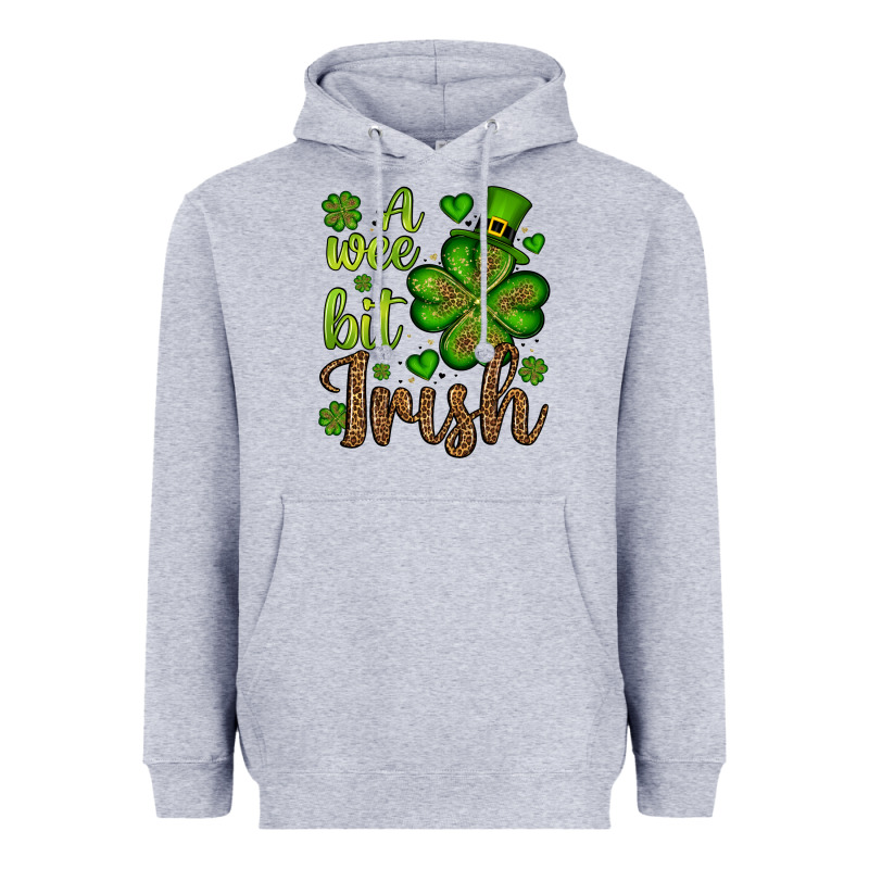 St. Patrick's A Wee Bit Irish Heavyweight Hoodie by OliviaCreatesArt | Teevron