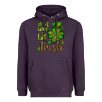 Plum St. Patrick's A wee bit irish Heavyweight Hoodie - OliviaCreatesArt