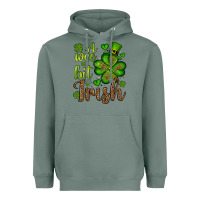 Sage St. Patrick's A wee bit irish Heavyweight Hoodie - OliviaCreatesArt