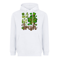 White St. Patrick's A wee bit irish Heavyweight Hoodie - OliviaCreatesArt