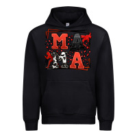 Black Wrestling mama red and black Urban Hoodie - LillyAllenDesigns