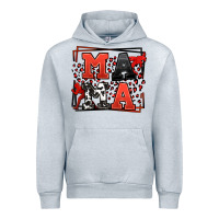 Heather Grey Wrestling mama red and black Urban Hoodie - LillyAllenDesigns