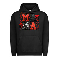 Pigment Black Wrestling mama red and black Urban Hoodie - LillyAllenDesigns