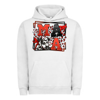 Pigment Lunar Rock Wrestling mama red and black Urban Hoodie - LillyAllenDesigns