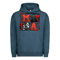 Pigment Midnight Navy Wrestling mama red and black Urban Hoodie - LillyAllenDesigns