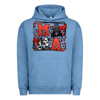 Pigment Pebble Blue Wrestling mama red and black Urban Hoodie - LillyAllenDesigns