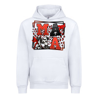 White Wrestling mama red and black Urban Hoodie - LillyAllenDesigns