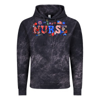 Cloud Black 4th of july nurse Vintage Hoodie - NancyCooperArtShop