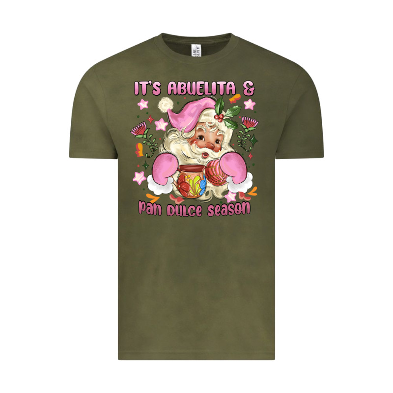 Its Abuelita And Pan Dulce Season Mexican Santa Vintage Tee by MaliasSmallBusiness | Teevron