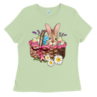 Matcha easter bunny and basket Ladies Tee - AdoDesignShop