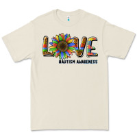 Bone love sunflower autism awareness Premium Tee - BarkalooDesign