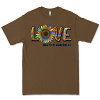 Cacao love sunflower autism awareness Premium Tee - BarkalooDesign