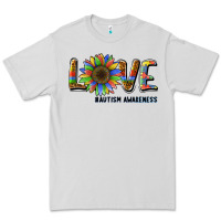 Dove Grey love sunflower autism awareness Premium Tee - BarkalooDesign