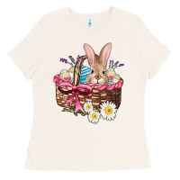 Bone easter bunny and basket Ladies Tee - AdoDesignShop