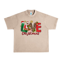 French Oak love christmas black santa Urban Heavy Tee - MaliasSmallBusiness