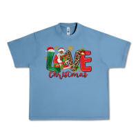 Pebble Blue love christmas black santa Urban Heavy Tee - MaliasSmallBusiness
