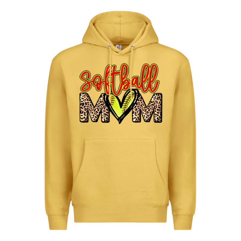 Softball Mom Mother's Day Premium Hoodie by HowdyJamesFarm | Teevron