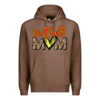Chestnut Softball mom mother's day Premium Hoodie - HowdyJamesFarm