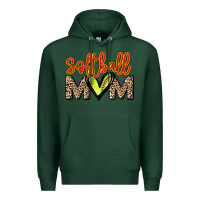 Sports Green Softball mom mother's day Premium Hoodie - HowdyJamesFarm