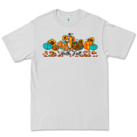 Dove Grey hello fall pumpkin sunflower Premium Tee - JahusDesignShop