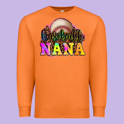 Baseball Nana Premium Sweatshirt Designed By Oliviacreatesart