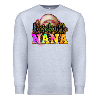 Heather Grey baseball nana Premium Sweatshirt - OliviaCreatesArt