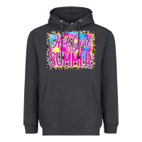Smoke Hot Girl Summer Tie Dye Leopard Heavyweight Hoodie - CowCowDesign