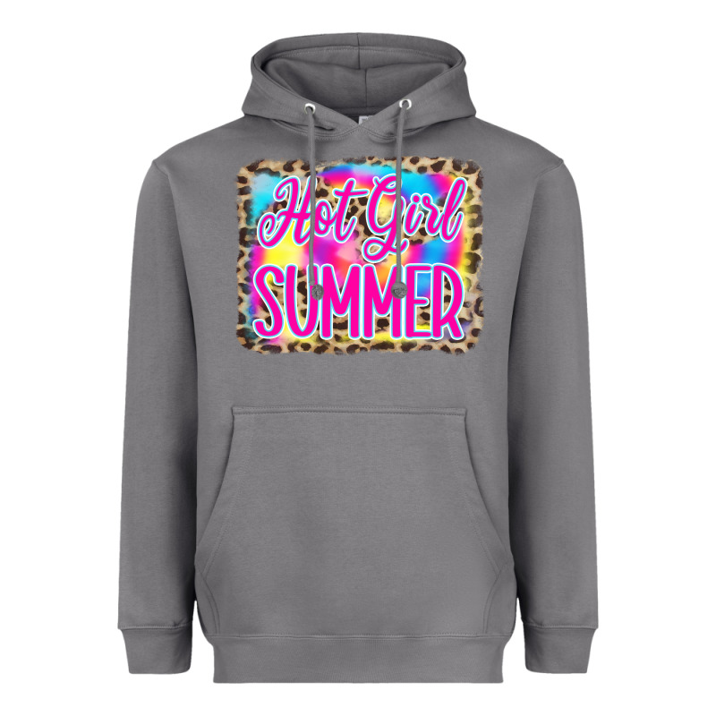 Hot Girl Summer Tie Dye Leopard Heavyweight Hoodie by CowCowDesign | Teevron
