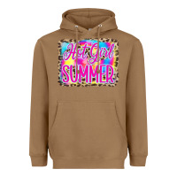 Toasted Coconut Hot Girl Summer Tie Dye Leopard Heavyweight Hoodie - CowCowDesign