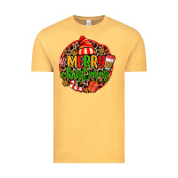 Vintage Mustard merry leopard merry christmas Vintage Tee - MaliasSmallBusiness